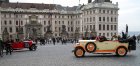 img 1093  --> Replica antique cars used to ferry tourists around Prague - on square in front of Prague Castle.